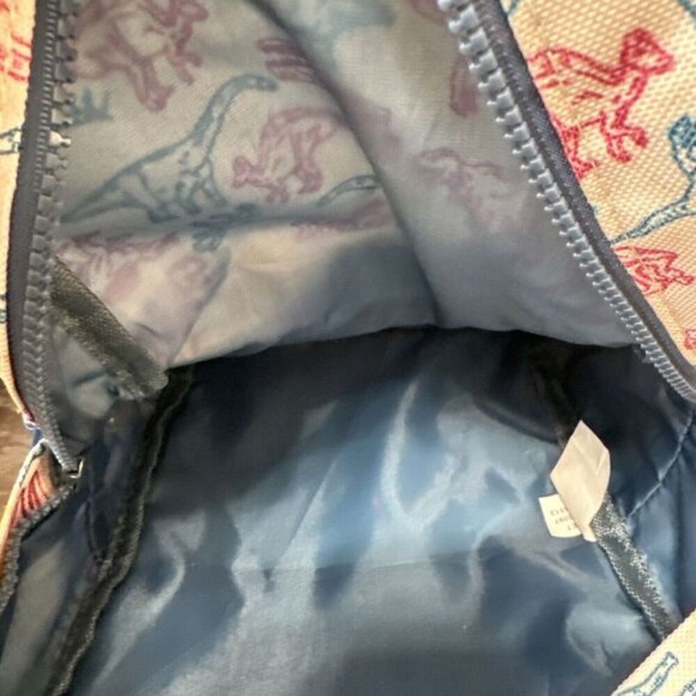 Target Brand Kids Dinosaur Backpack Small‎ Blue 11.5x8.5"x3.5" - Picture 9 of 16
